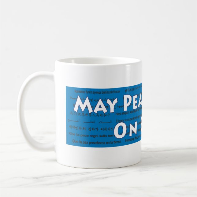 La paix de mai règnent sur la tasse de la terre (Gauche)