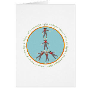 La paix Monkeys la carte