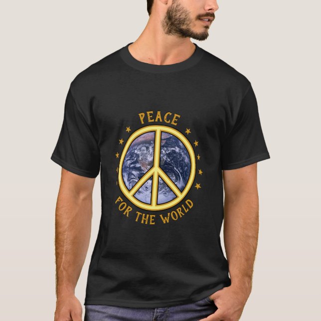La paix pour le monde ☮ T-shirt (Devant)