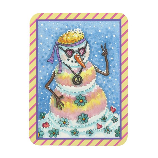 LA PAIX super DE LA NEIGE SUR LA TERRE NOËL MAGNET (Vertical)
