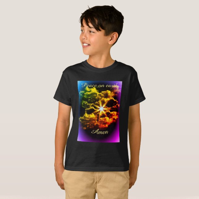 La paix sur terre badine le T-shirt (Devant entier)
