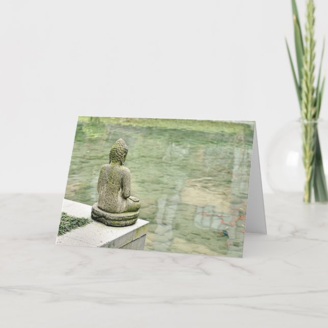 La paix vient de. Carte de citation de Bouddha (Devant)