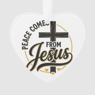 La paix vient de Jésus-Christ Croix chrétienne T-s
