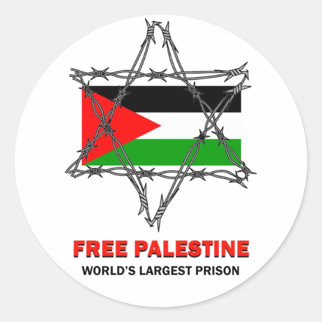 LA PALESTINE LIBRE : LE PLUS GRAND AUTOCOLLANT DE (Devant)