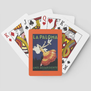 La Paloma - Anis Aguardiente fördernd Spielkarten