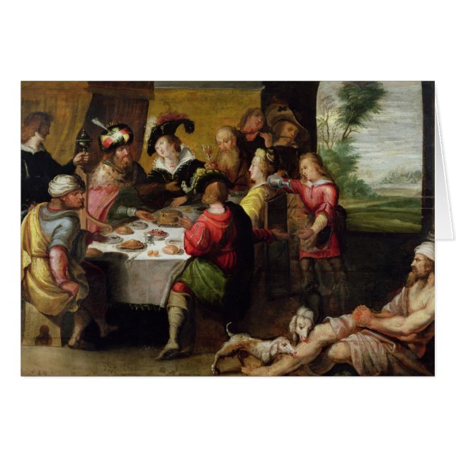 La parabole de l'homme riche et du Lazarre (Devant horizontal)