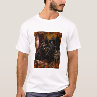 La Pareja Calavera T-Shirt – Gothic Art Tee