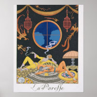 La Paresse, 1924 (pochoir print)