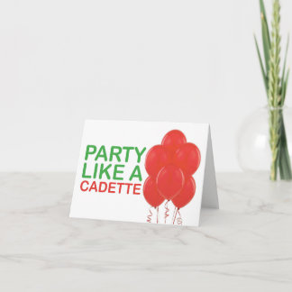 La partie aiment une carte d'anniversaire de