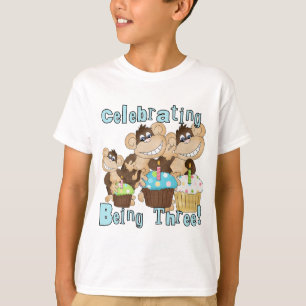 La partie bleue Monkeys le 3èmes T-shirts et cadea