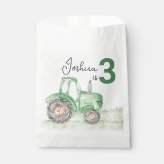 La Partie Thème Tracteur Vert Favorisent Les Sacs