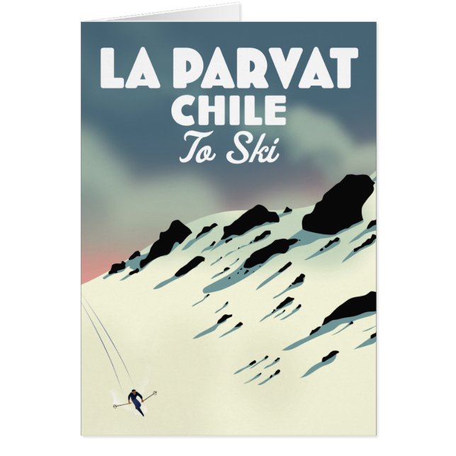 La Parvat Chile Retro Skikunst. (Vorne)