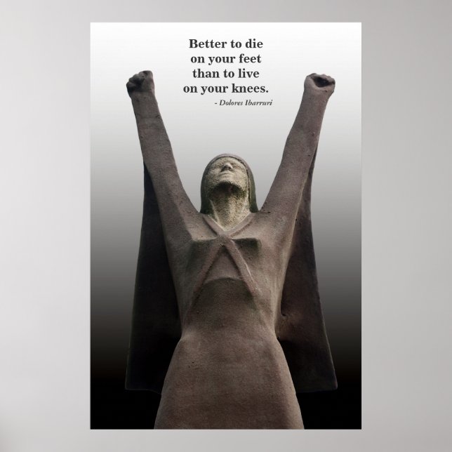 La Pasionaria Freedom Fighter Poster Print (Vorne)