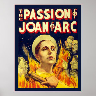 La passion de Jeanne d'Arc ~ Poster de cinéma Vint