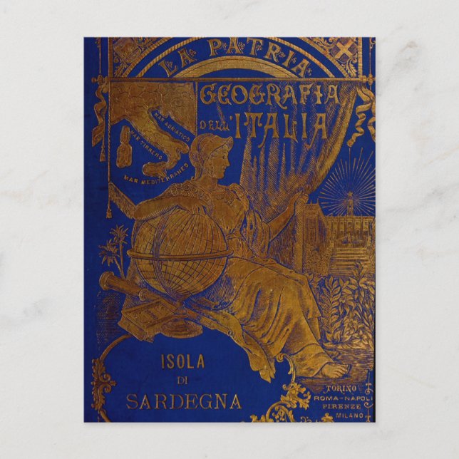 La Patria Sardinia Postkarte (Vorderseite)