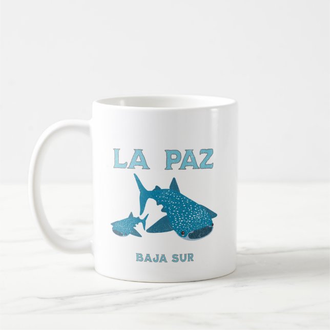 La Paz Baja Mexico Whale Shark Kaffeetasse (Links)