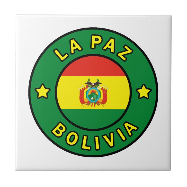 La Paz Bolivia Fliese (Vorderseite)
