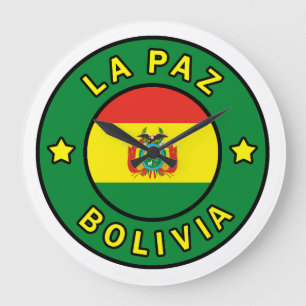 La Paz Bolivia Große Wanduhr
