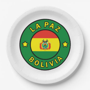 La Paz Bolivia Pappteller