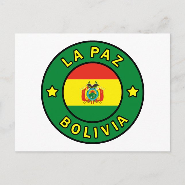 La Paz Bolivia Postkarte (Vorderseite)