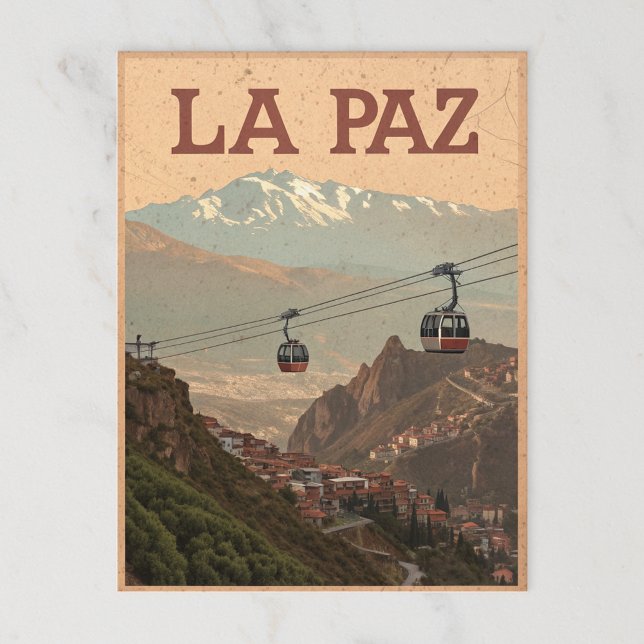 La Paz Höhenblick Postkarte (Von Creator hochgeladen)
