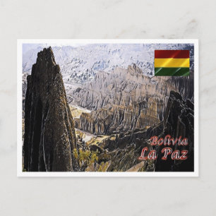 La Paz - Luna Valley - Bolivien - Postkarte