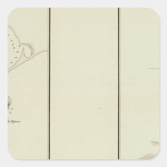 La Paz Quadratischer Aufkleber (Vorderseite)