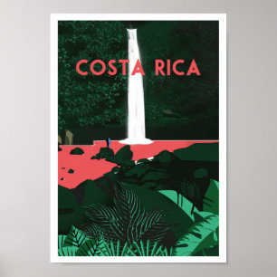 La- Pazwasserfall, Costa Rica   Vintager Poster
