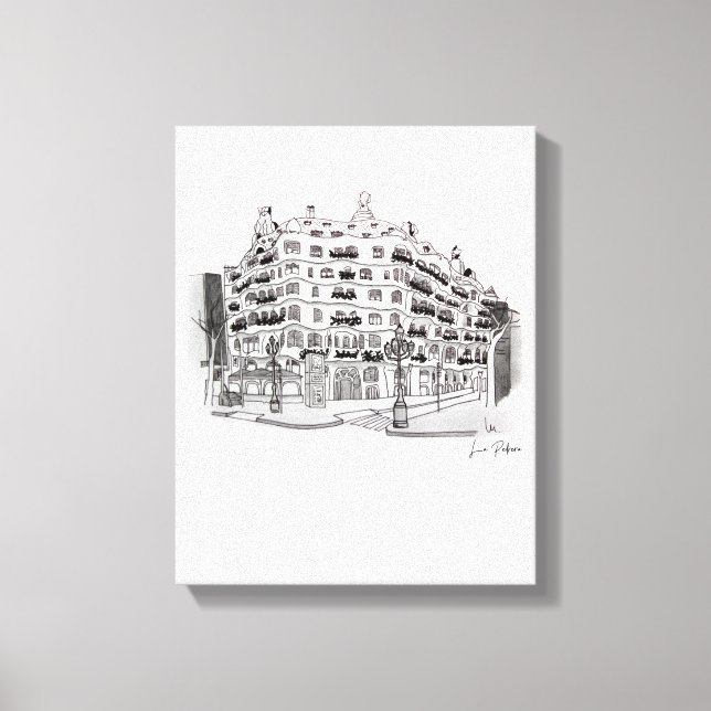 La Pedrera - Casa Milá (Barcelona Leinwanddruck (Vorderseite)