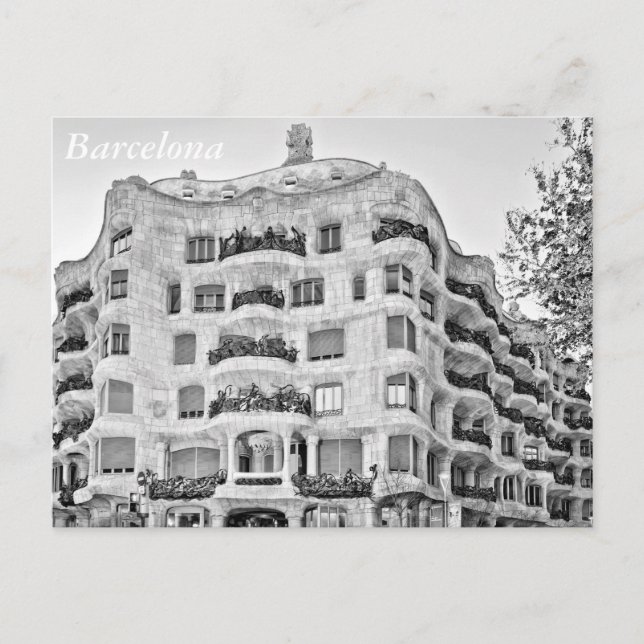 La Pedrera in Barcelona Postkarte (Vorderseite)