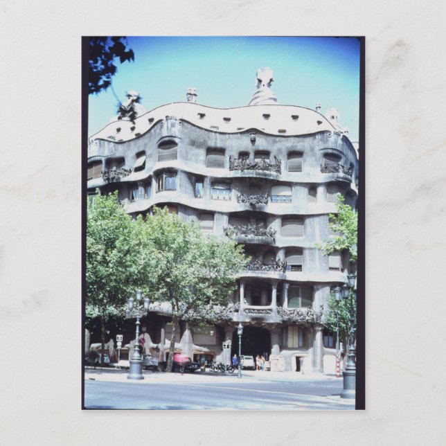 La Pedrera oder Casa Mila, 1905-10 Postkarte (Vorderseite)