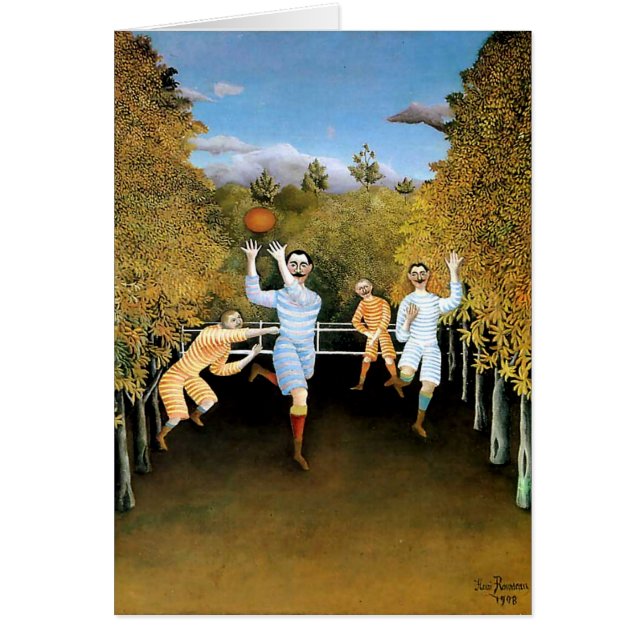 La peinture d’Henri Rousseau "Les joueurs de footb (Devant)