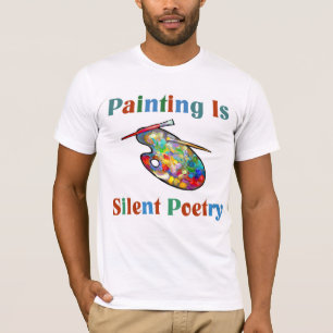 La peinture est T-shirt silencieux d'artiste de