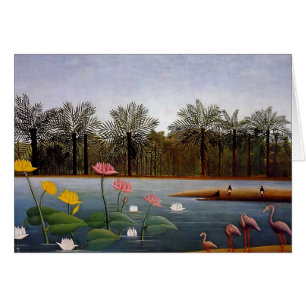 La peinture naïve de Henri Rousseau "Les Flamants 