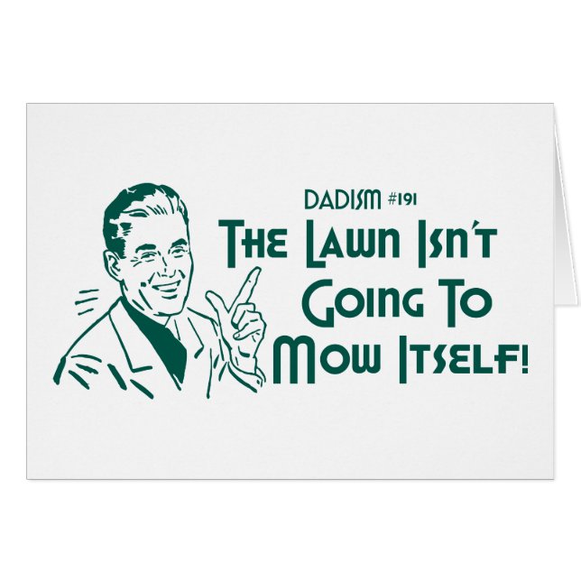 La pelouse ne va pas se faucher ! (Dadism #191) (Devant horizontal)