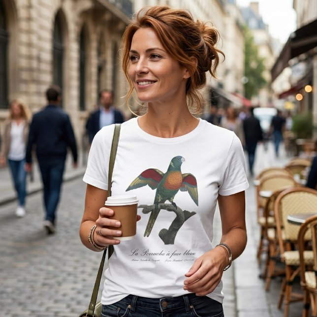 La Perruche, ein Bleistift T-Shirt (Coconut Lorikeet, Trichoglossus haematodus. Women Basic White T-Shirt)