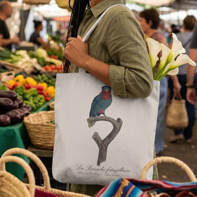 La Perruche fringillaire Tasche (Blue-Crowned Lorikeet, Vini Australis. Tote Bag )