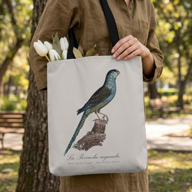 La Perruche ingambe Tasche (Ground Parrot or Swamp Parrot, Pezoporus Wallicus. Tote Bag)