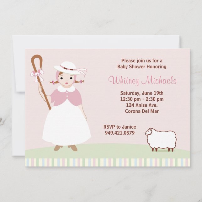 La petite BO piaulent invitation de baby shower (Devant)