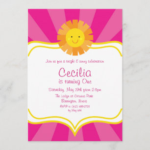 La Petite Miss Sunshine Sun Invitation Rays