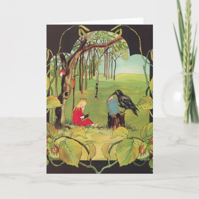 La petite princesse dans la carte de voeux de la f (Devant)