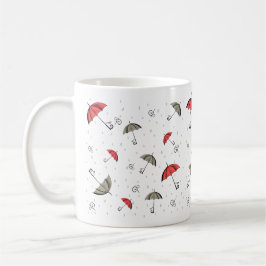 La petite tasse à parapluie rouge