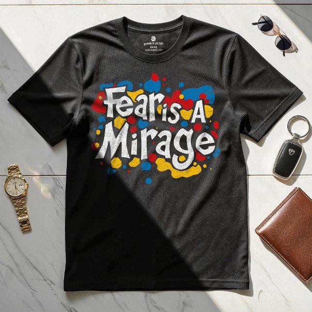 La peur est un Mirage - T-shirt Motivational Desig (Créateur téléchargé)