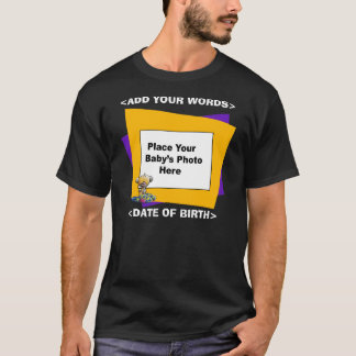 La photo de mon bébé sur le T-shirt du nouveau