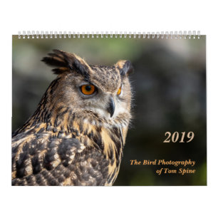 La photographie d'oiseau du calendrier du ~ 2019