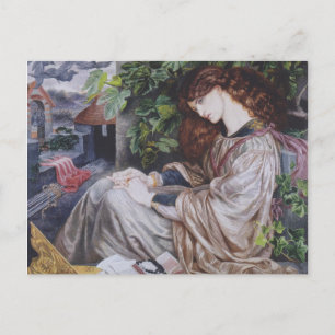 La Pia de Tolomei - Dante Gabriel Rossetti Postkarte
