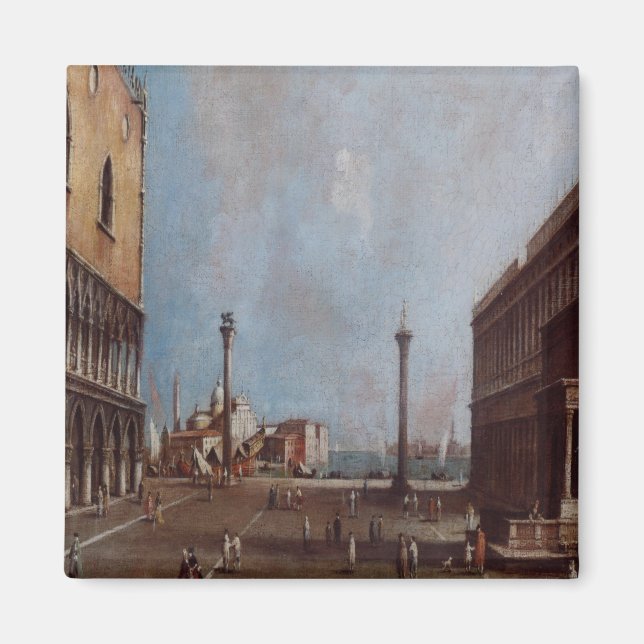 'La Piazetta Verso L'Isola san Giorgi' Magnet (Vorne)