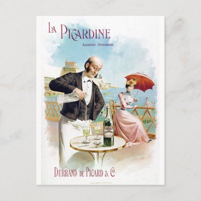 La Picardine Absinine Postkarte (Vorderseite)