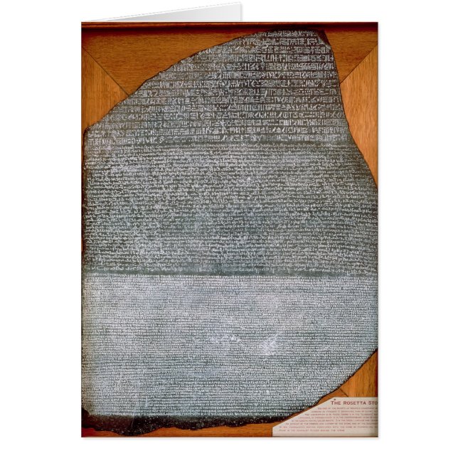 La pierre de Rosetta, de St Julien de fort, (Devant)