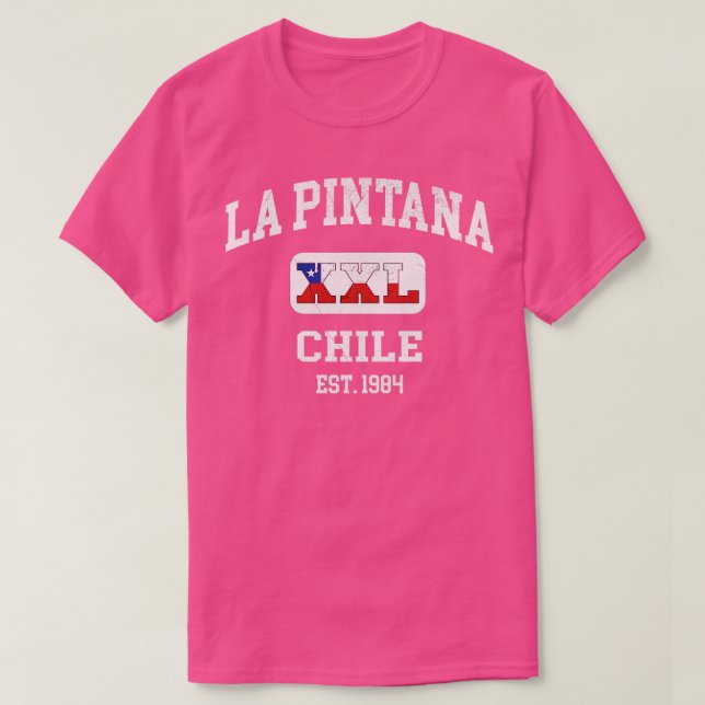 La Pintana Chile XXL Athletisches Design 1 T-Shirt (Design vorne)
